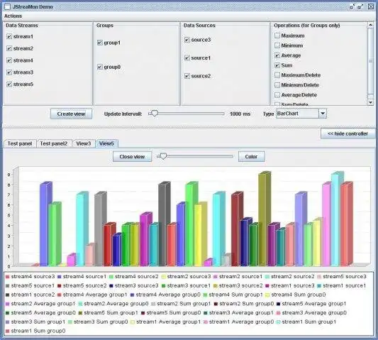 Download web tool or web app JStreaMon - Java Stream Monitor to run in Linux online