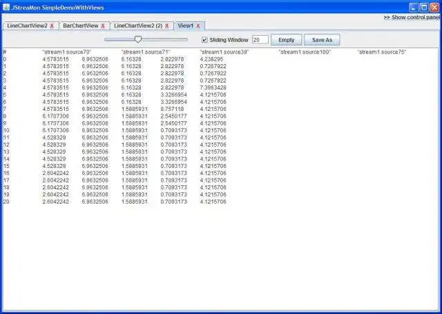 Download web tool or web app JStreaMon - Java Stream Monitor to run in Linux online