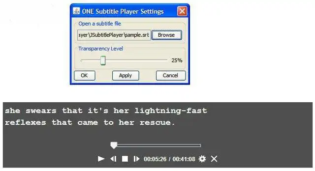 Download web tool or web app JSubtitlePlayer