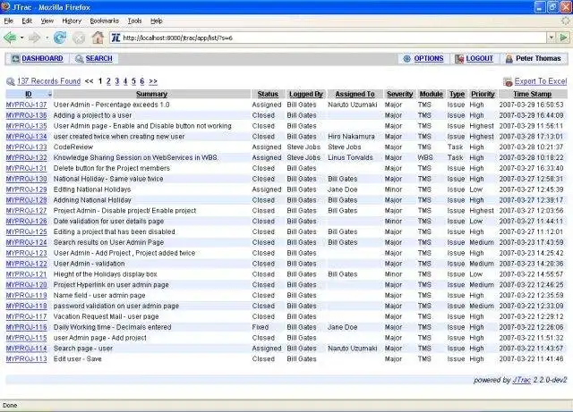 Download web tool or web app JTrac