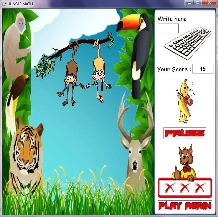 Download web tool or web app Jungle Math to run in Windows online over Linux online