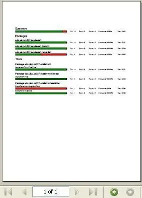 Download web tool or web app JUnit PDF Report