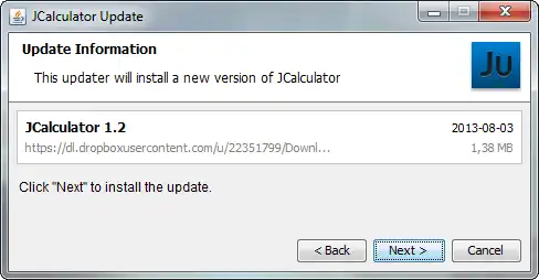 Download web tool or web app JUpdater