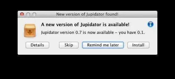 Download web tool or web app Jupidator