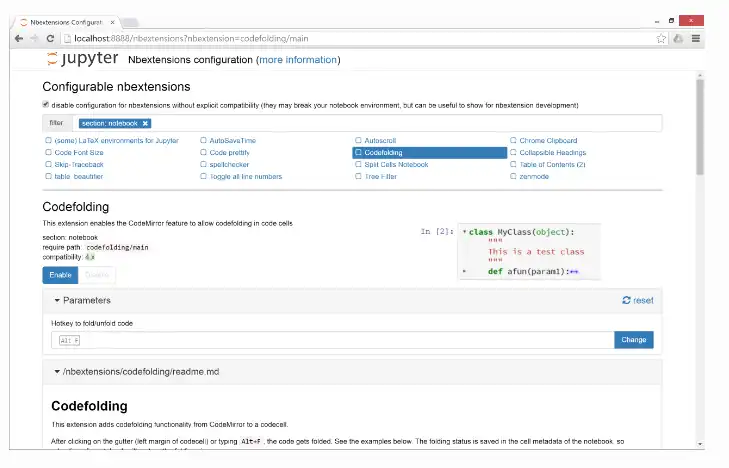 Download web tool or web app Jupyter Notebooks extensions