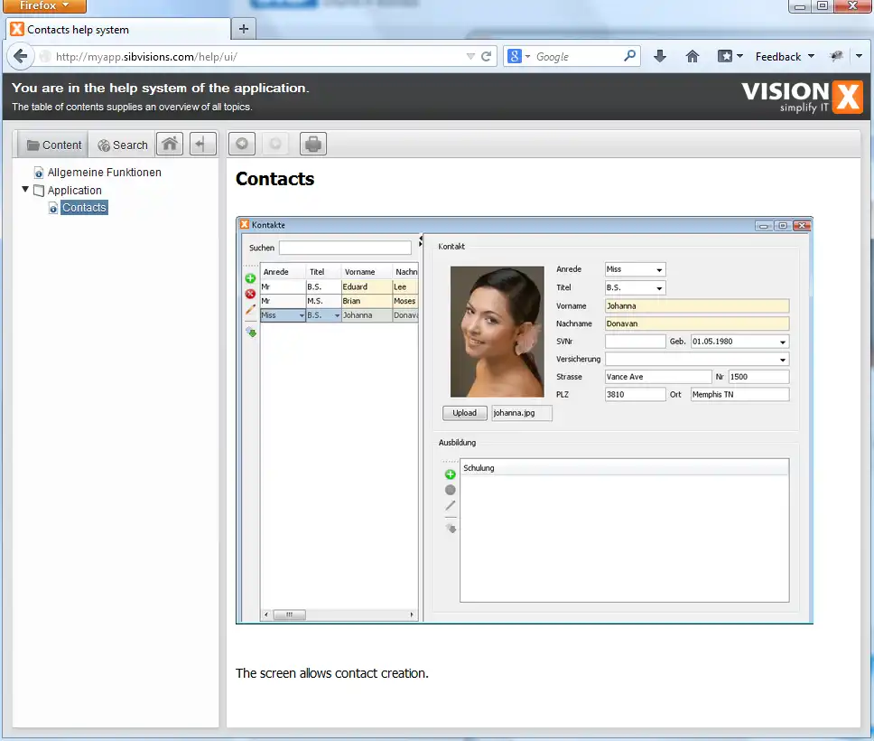 Download web tool or web app JVx OnlineHelp