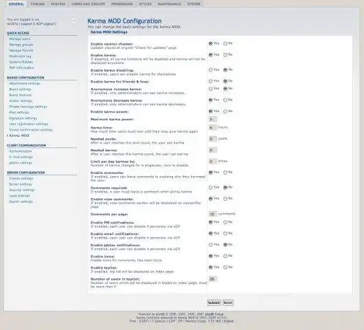 Download web tool or web app Karma MOD for phpBB Olympus