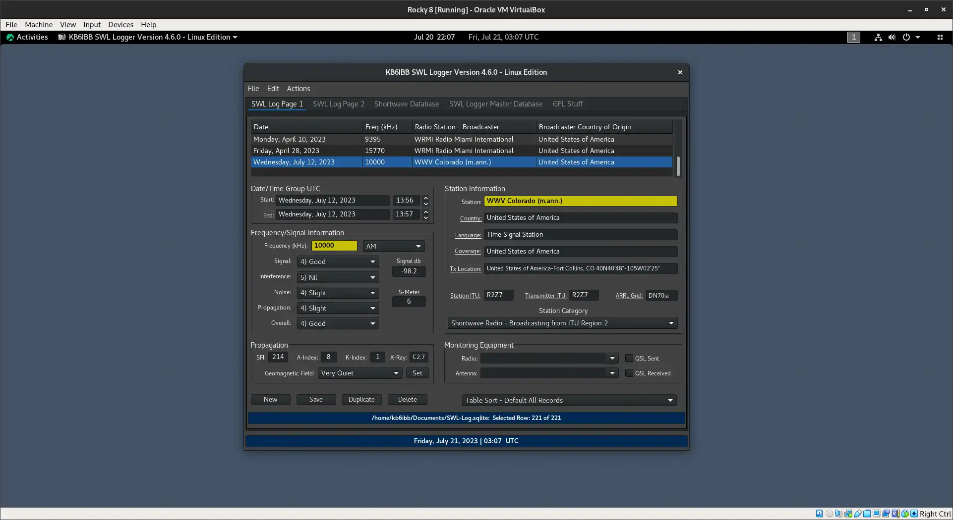 Descargue la herramienta web o la aplicación web KB6IBB SWL Logger