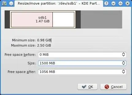 Download web tool or web app KDE Partition Manager