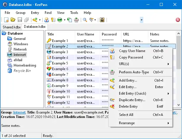 Download web tool or web app KeePass