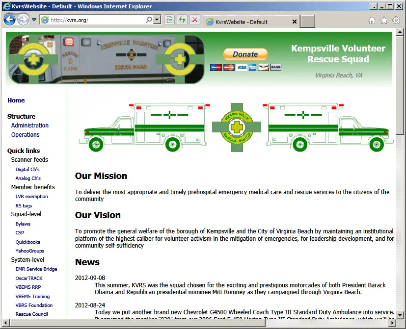 Download web tool or web app Kempsville Vol Emergency Org IT Project