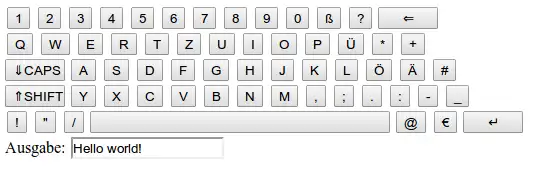 Download web tool or web app keyboard.js