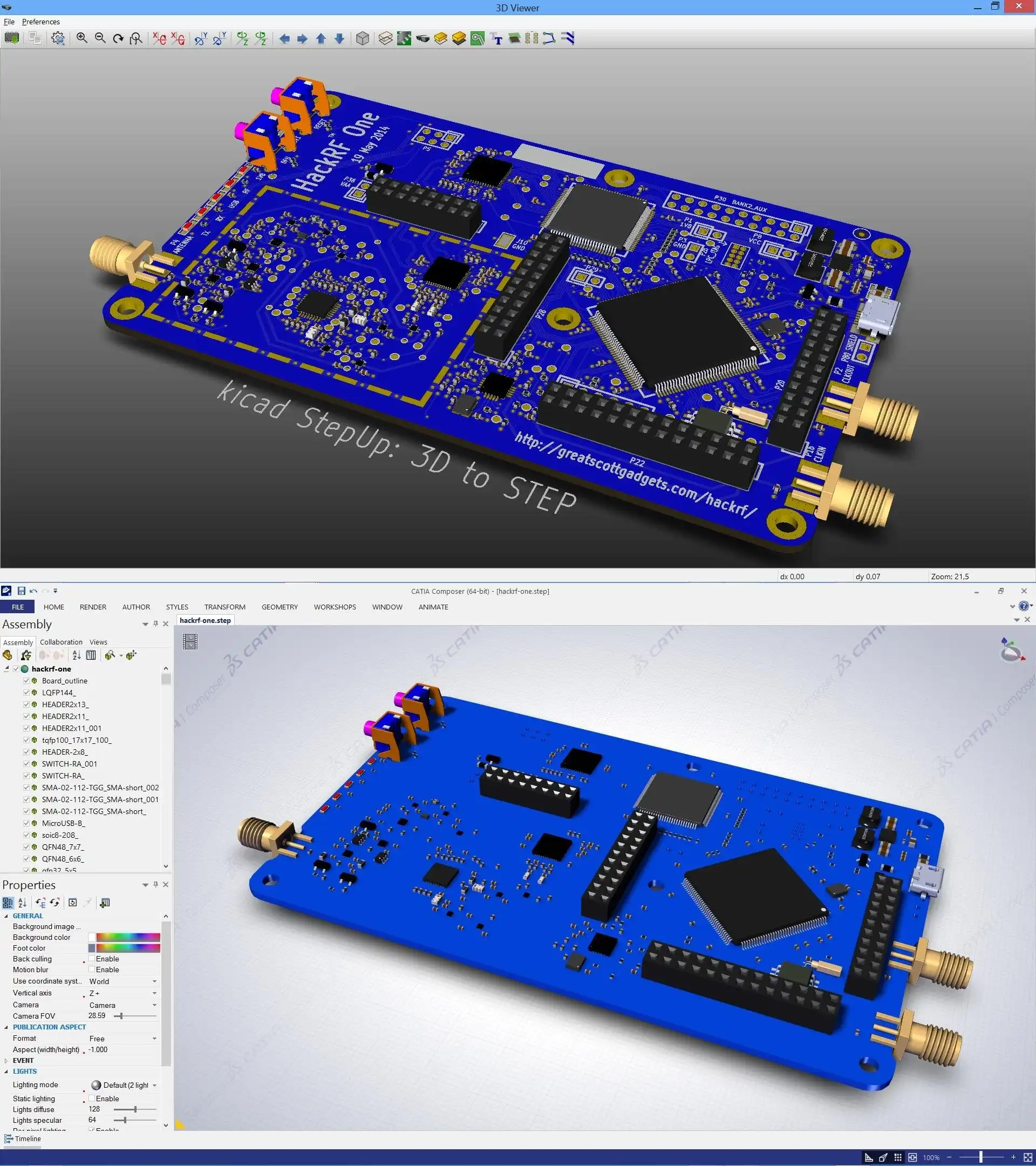 Baixe a ferramenta da web ou o aplicativo da web kicad StepUp