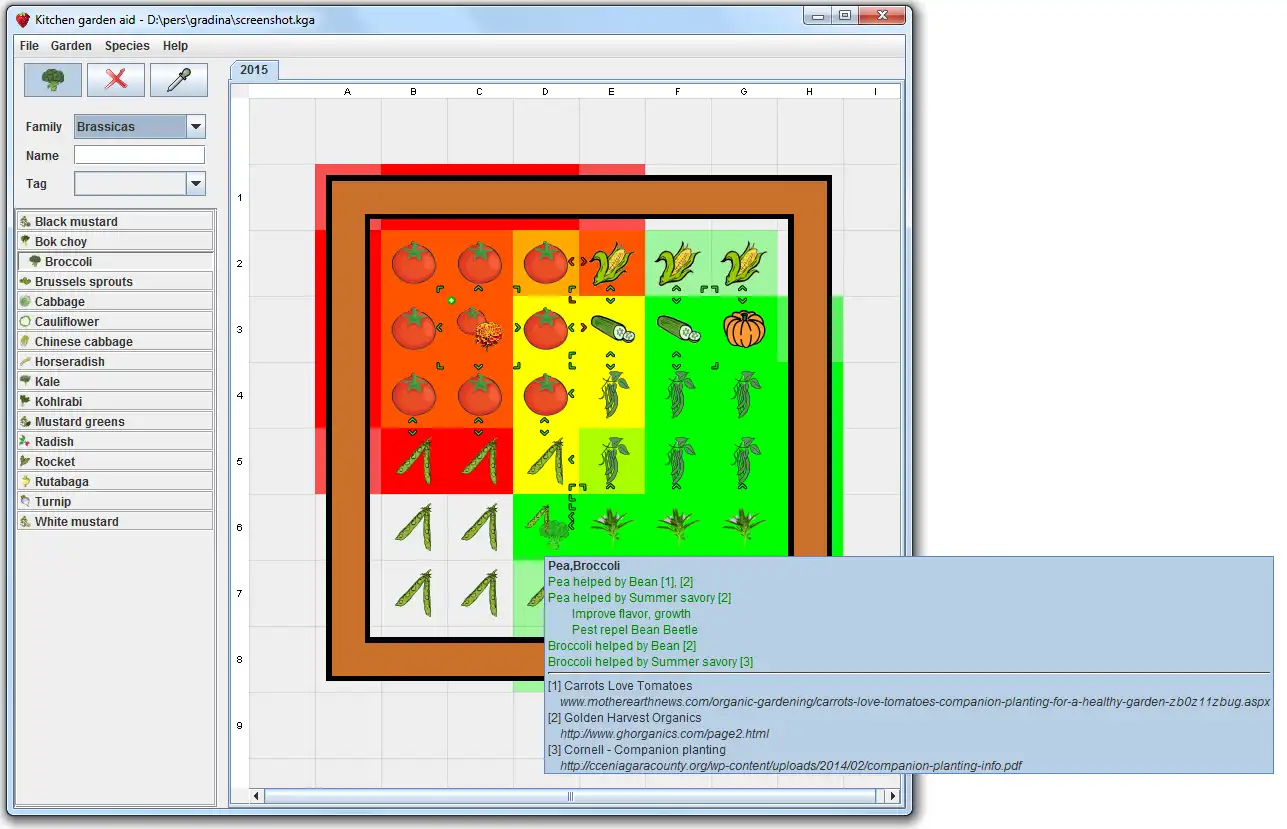 Download web tool or web app Kitchen garden aid