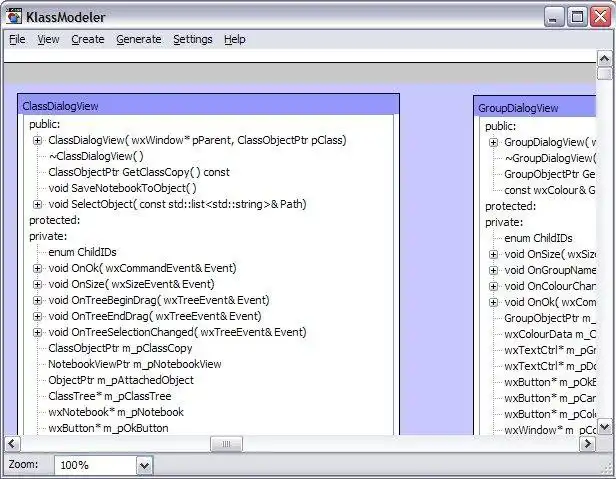 Download web tool or web app KlassModeler