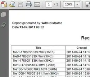 Download web tool or web app KnowledgeTree PDF reports