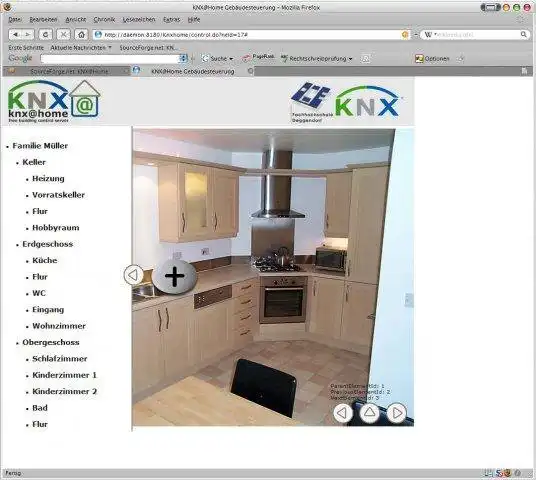 Download web tool or web app KNX@Home to run in Windows online over Linux online