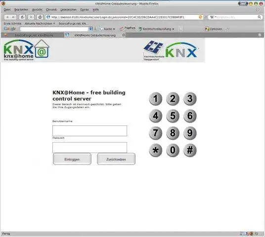 Download web tool or web app KNX@Home to run in Windows online over Linux online