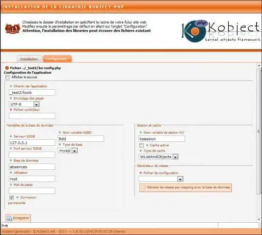 Download web tool or web app KObject php