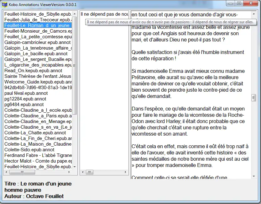 Download web tool or web app Kobo Annotations Viewer