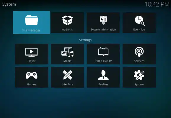 Бесплатный онлайн-центр Kodi Media Center