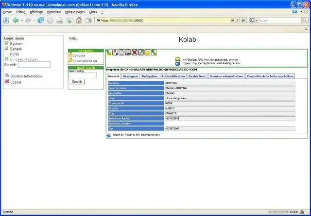 Download web tool or web app Kolab Webmin