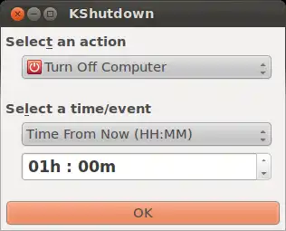 Download web tool or web app KShutdown