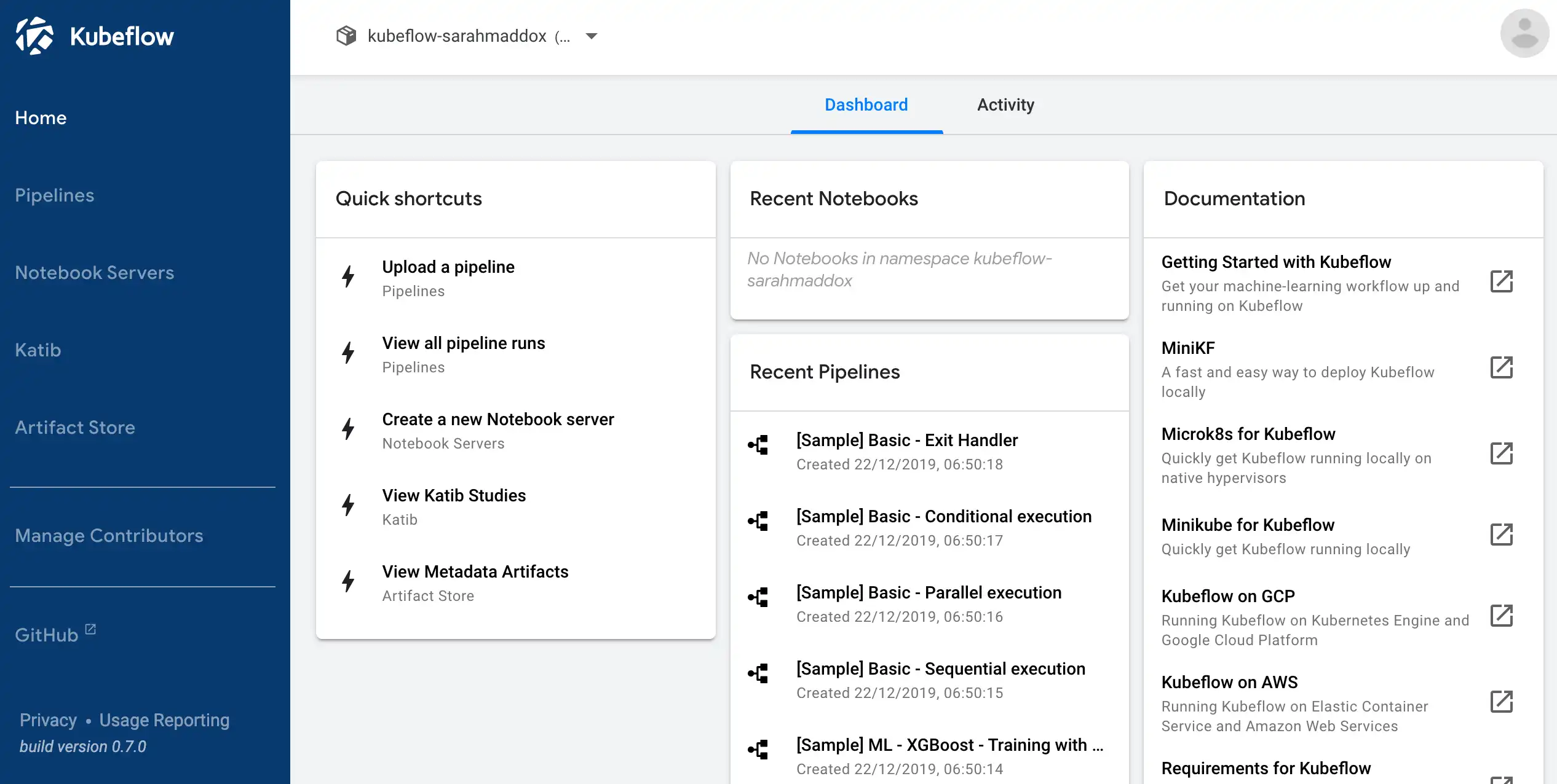 Download web tool or web app Kubeflow to run in Linux online