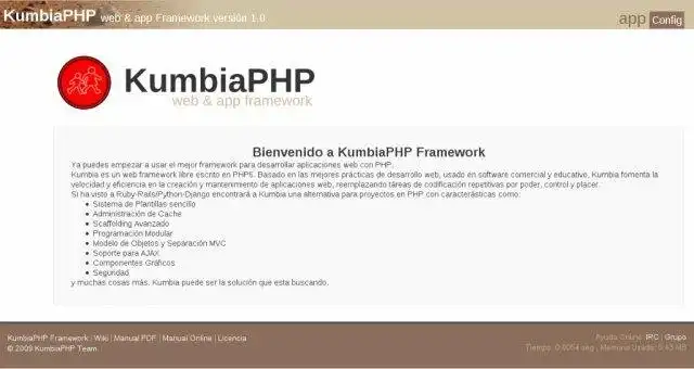 Download web tool or web app KumbiaPHP Framework