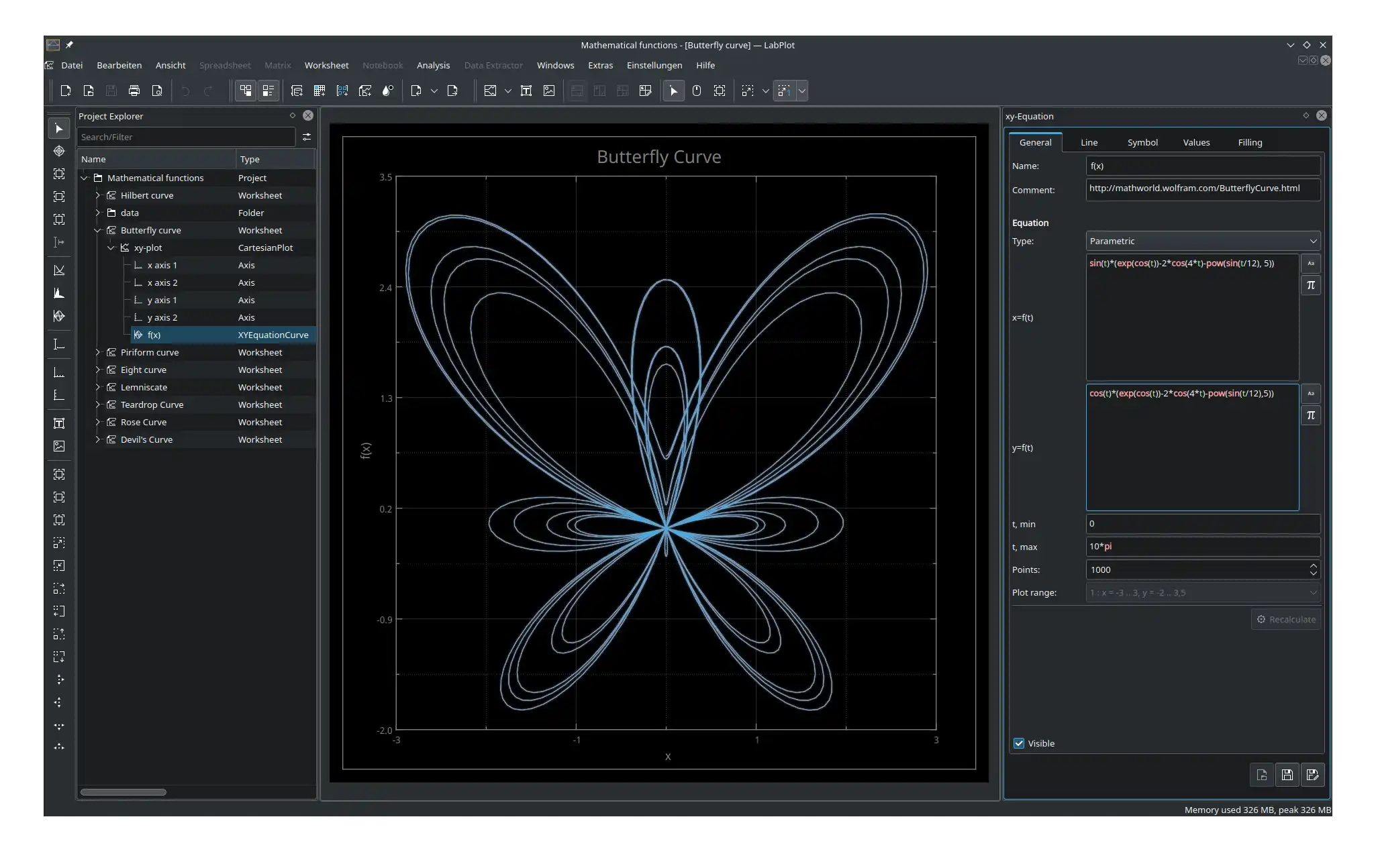 Download web tool or web app LabPlot