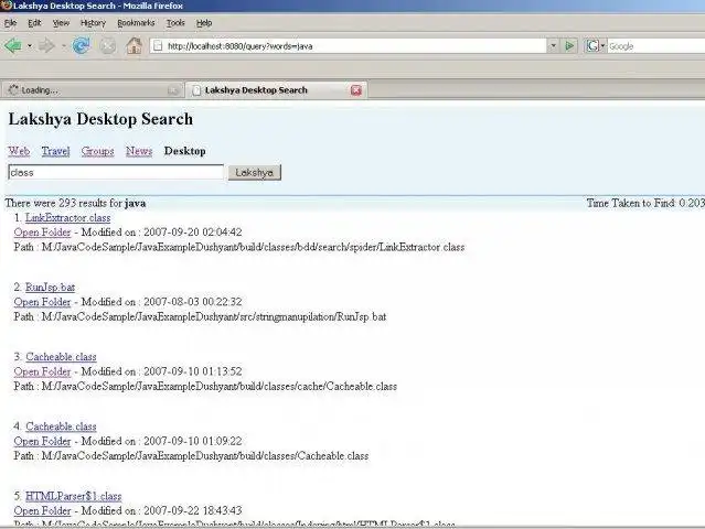 Download web tool or web app Lakshya Desktop Search