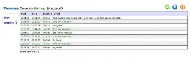 Download web tool or web app Lance job scheduler