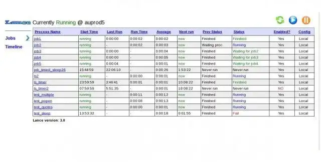 Download web tool or web app Lance job scheduler