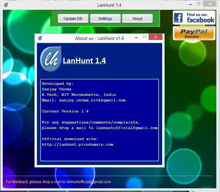 Download web tool or web app LanHunt