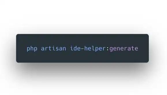 Download web tool or web app Laravel IDE Helper Generator