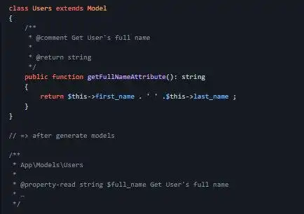 Download web tool or web app Laravel IDE Helper Generator