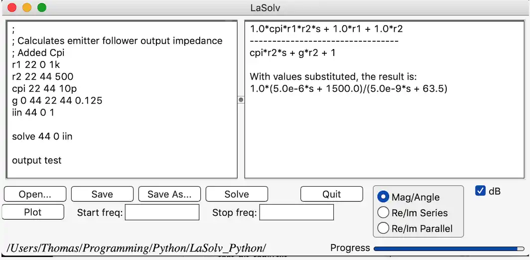 Download web tool or web app LaSolv to run in Windows online over Linux online