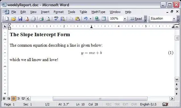 Download web tool or web app LaTeX in Word