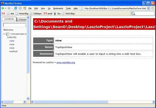 Download web tool or web app LazDoc