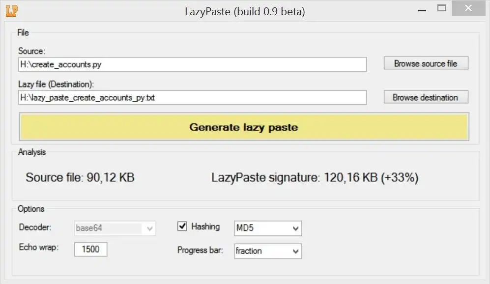 Download web tool or web app LazyPaste