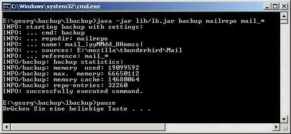 Download web tool or web app lbackup Java Backup