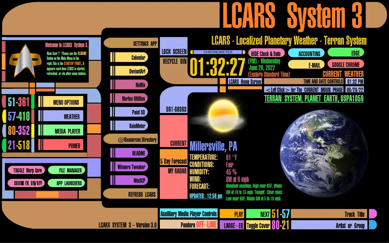 Download web tool or web app LCARS SYSTEM 3-Version 3.0 -3/10/2023