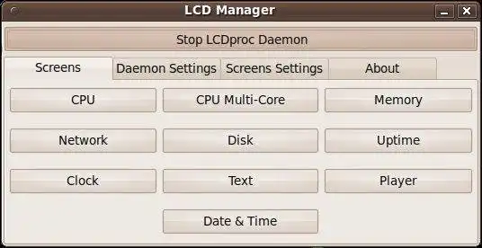 Download web tool or web app LCD Manager