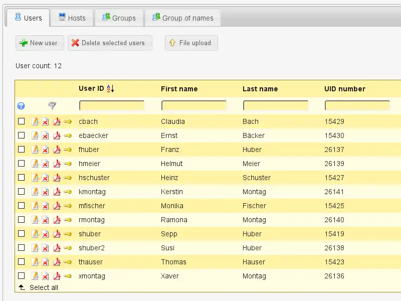 Download web tool or web app LDAP Account Manager