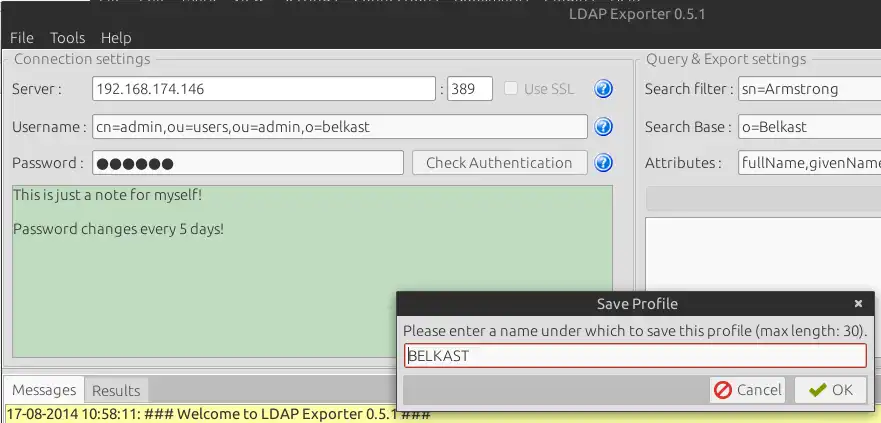 Download web tool or web app LDAPExporter