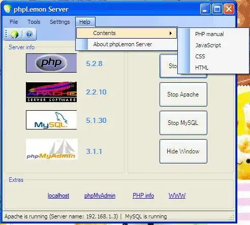 Download web tool or web app lemonServer