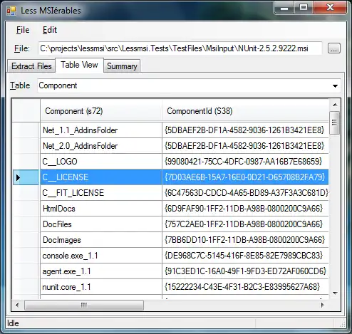 Descargar la herramienta web o la aplicación web lessmsi