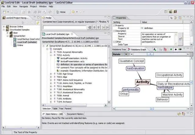 Download web tool or web app LexGrid Editor to run in Linux online