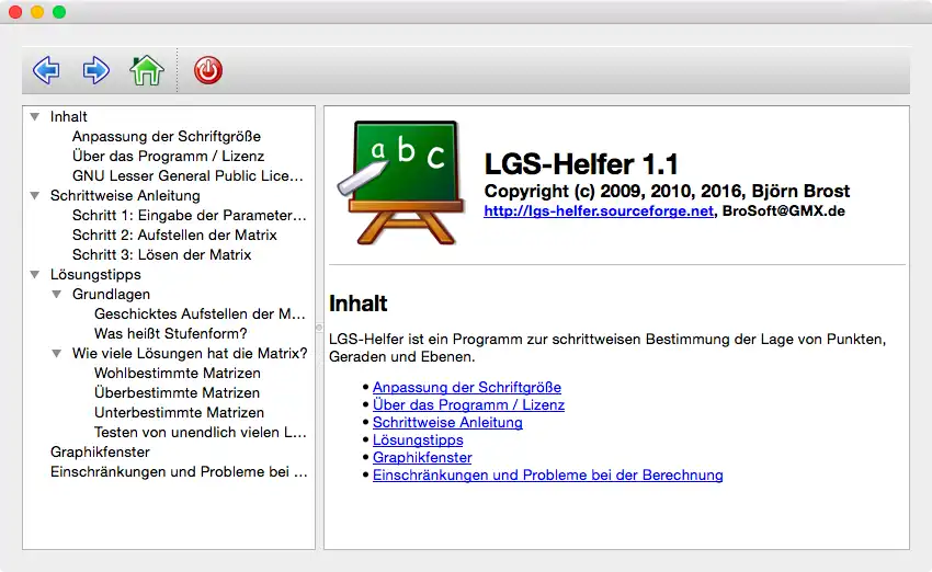 Download web tool or web app LGS-Helfer to run in Linux online