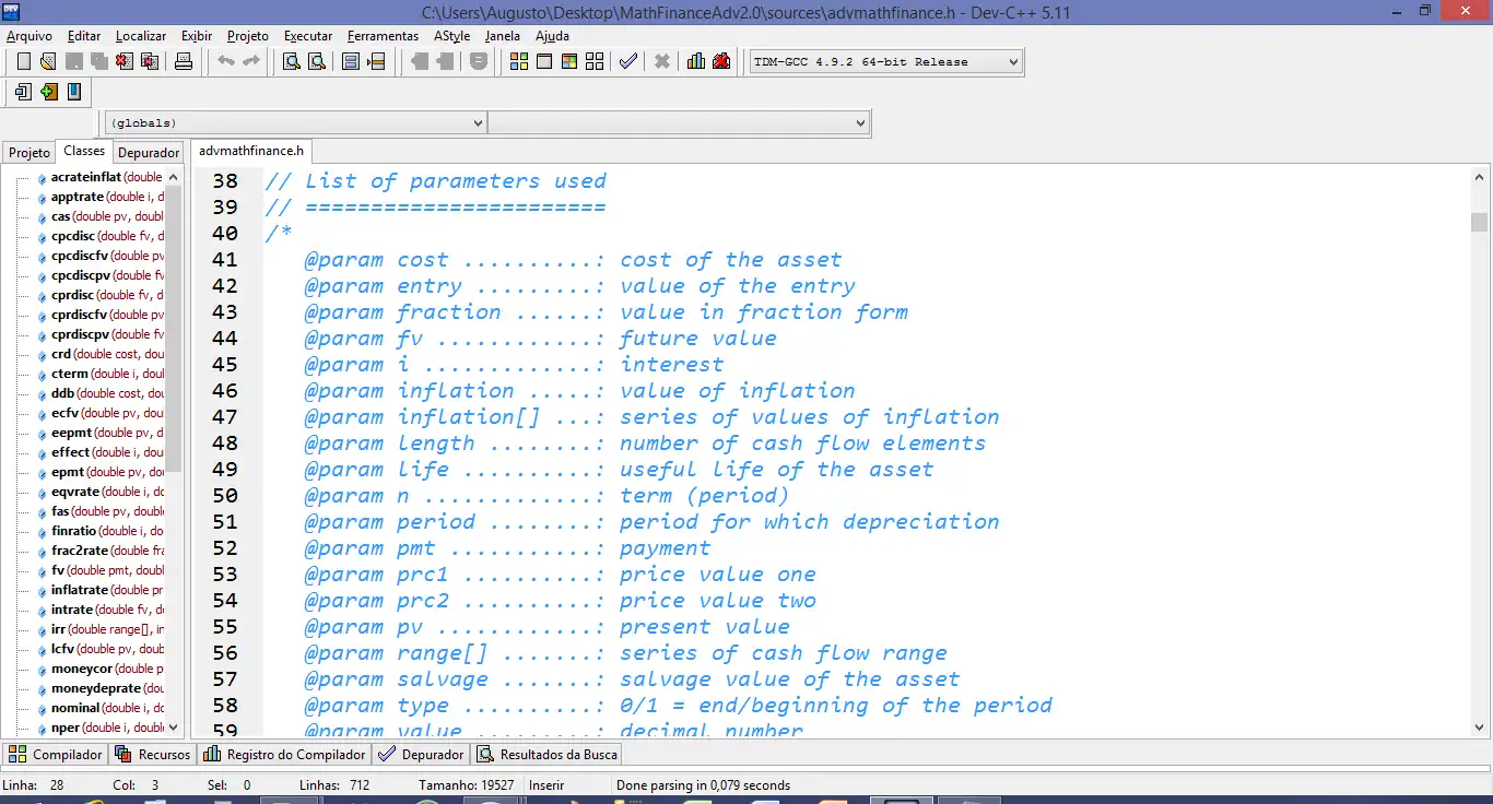 Download web tool or web app Lib Financial Mathematics GCC (C++) Adv